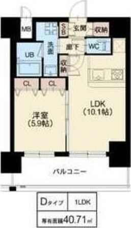 江坂駅 徒歩2分 4階の物件間取画像